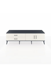 Hyperion TV Ünitesi Tek Raflı 2 Çekmeceli 2 Kapaklı 176x44x51 Antrasit-Aytaşı/Aytaşı