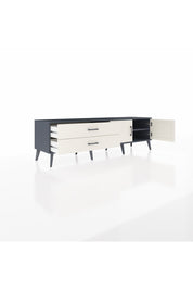 Hyperion TV Ünitesi Tek Raflı 2 Çekmeceli 2 Kapaklı 176x44x51 Antrasit-Aytaşı/Aytaşı