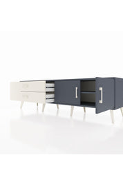 Hyperion TV Ünitesi Tek Raflı 2 Çekmeceli 2 Kapaklı 176x44x51 Antrasit-Antrasit/Aytaşı