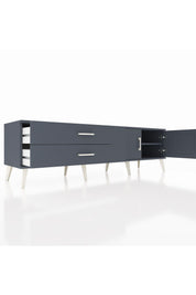 Hyperion TV Ünitesi Tek Raflı 2 Çekmeceli 2 Kapaklı 176x44x51 Antrasit-Antrasit/Antrasit