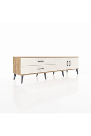 Hyperion TV Ünitesi Tek Raflı 2 Çekmeceli 2 Kapaklı 176x44x51 Çam-Aytaşı/Aytaşı