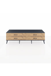 Hyperion TV Ünitesi 4 Çekmeceli  176x44x51 Aytaşı-Antrasit/Çam