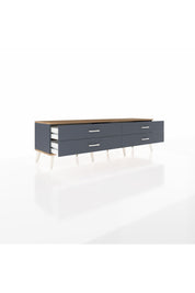 Hyperion TV Ünitesi 4 Çekmeceli  176x44x51 Antrasit-Çam/Antrasit