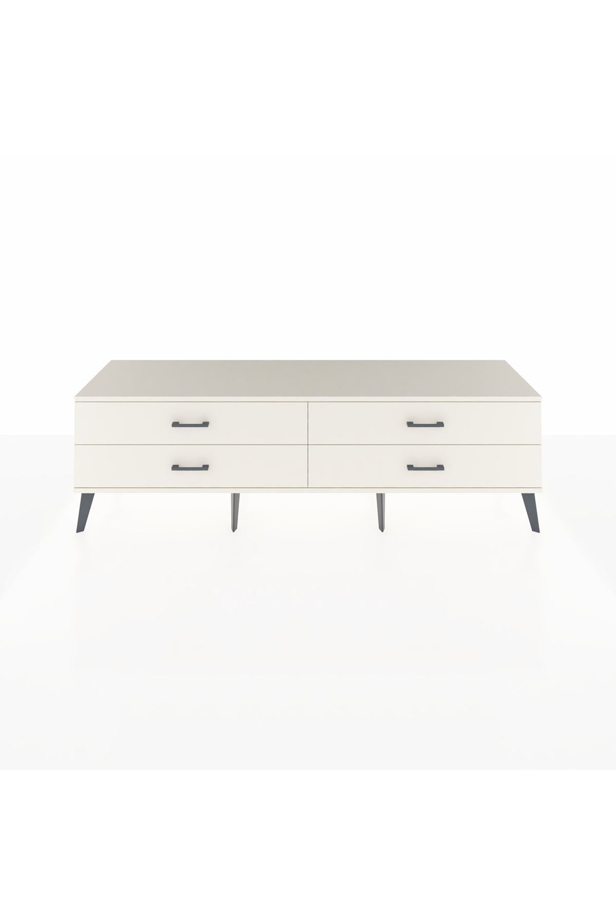 Hyperion TV Ünitesi 4 Çekmeceli  176x44x51 Antrasit-Aytaşı/Aytaşı