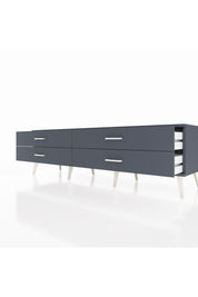 Hyperion TV Ünitesi 4 Çekmeceli  176x44x51 Antrasit-Antrasit/Antrasit