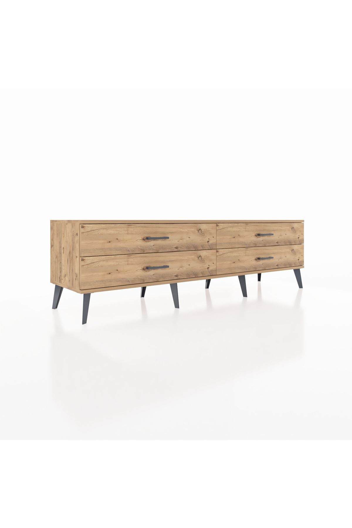 Hyperion TV Ünitesi 4 Çekmeceli  176x44x51 Çam-Çam/Çam