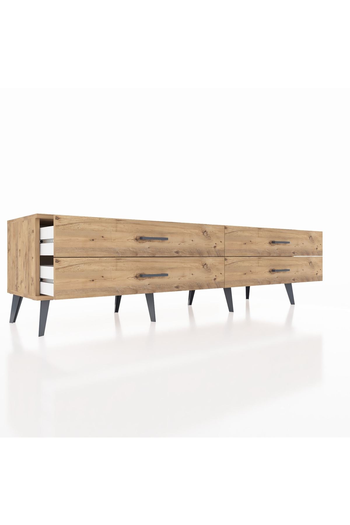 Hyperion TV Ünitesi 4 Çekmeceli  176x44x51 Çam-Çam/Çam