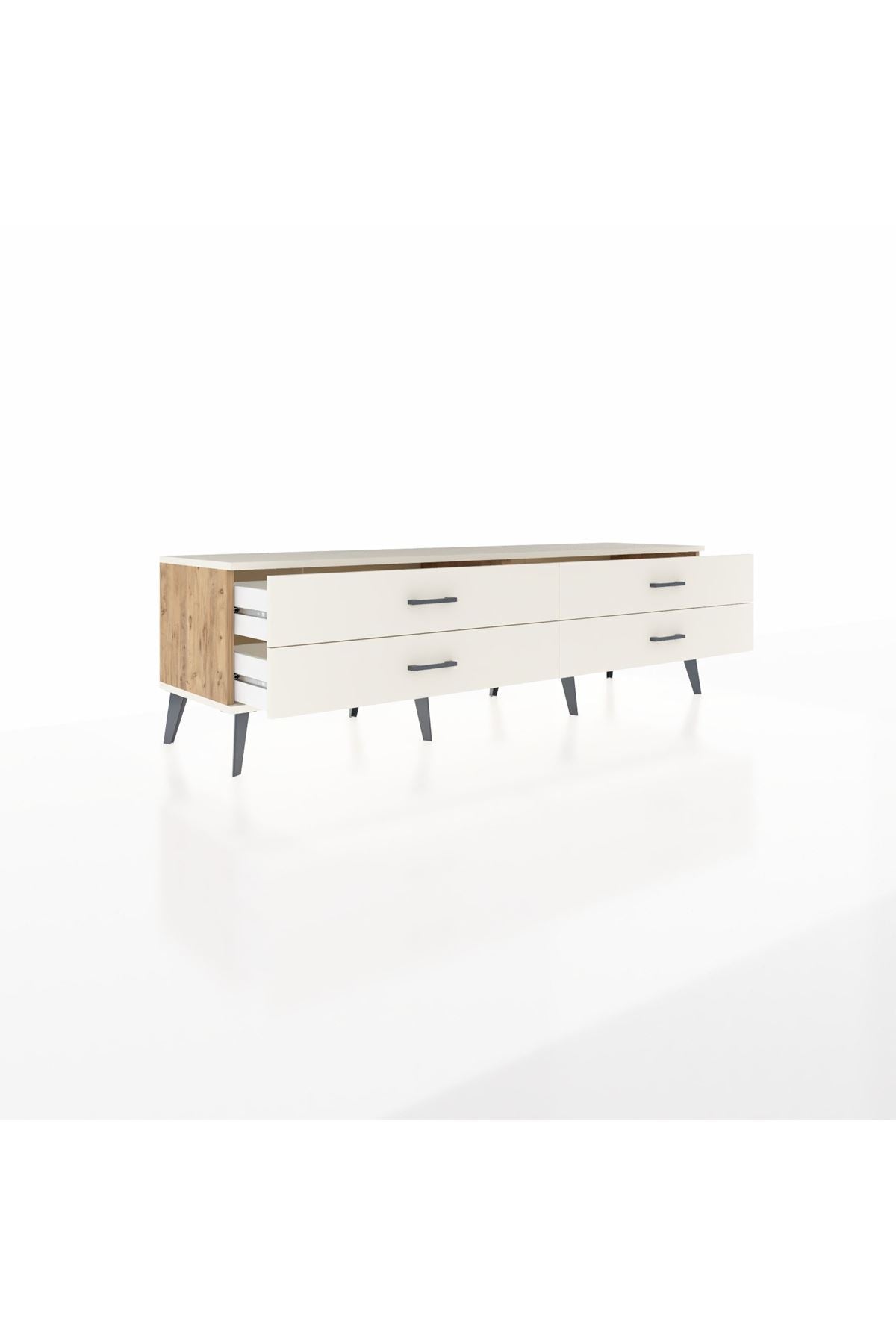 Hyperion TV Ünitesi 4 Çekmeceli  176x44x51 Çam-Aytaşı/Aytaşı