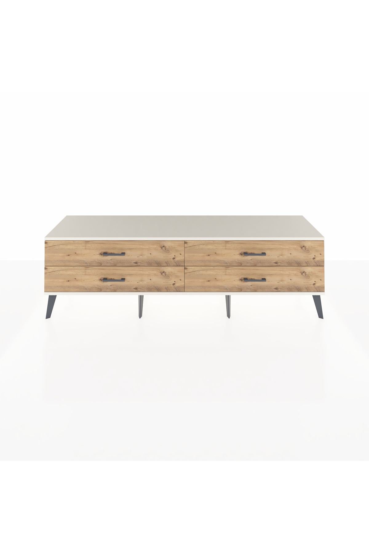 Hyperion TV Ünitesi 4 Çekmeceli  176x44x51 Çam-Aytaşı/Çam