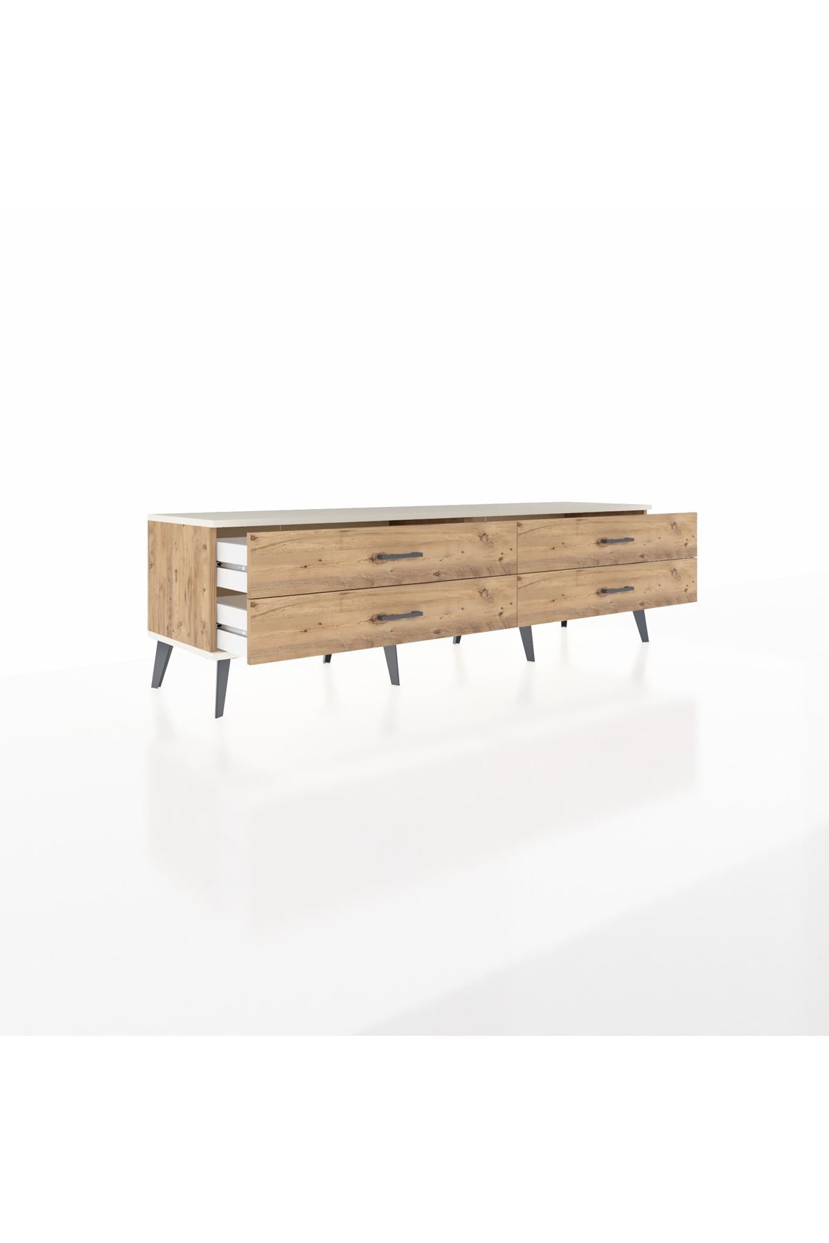 Hyperion TV Ünitesi 4 Çekmeceli  176x44x51 Çam-Aytaşı/Çam