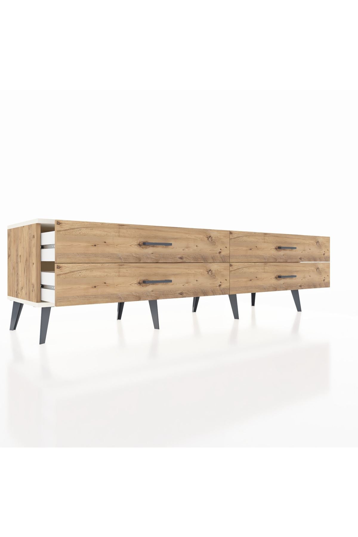 Hyperion TV Ünitesi 4 Çekmeceli  176x44x51 Çam-Aytaşı/Çam