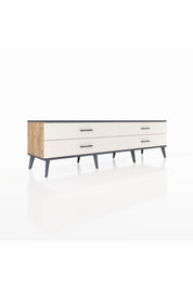 Hyperion TV Ünitesi 4 Çekmeceli  176x44x51 Çam-Antrasit/Aytaşı