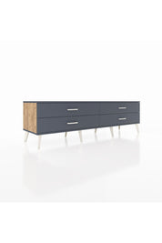 Hyperion TV Ünitesi 4 Çekmeceli  176x44x51 Çam-Antrasit/Antrasit