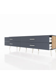 Hyperion TV Ünitesi 4 Çekmeceli  176x44x51 Çam-Antrasit/Antrasit