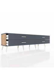 Hyperion TV Ünitesi 4 Çekmeceli  176x44x51 Çam-Antrasit/Antrasit