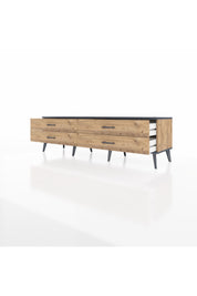 Hyperion TV Ünitesi 4 Çekmeceli  176x44x51 Çam-Antrasit/Çam