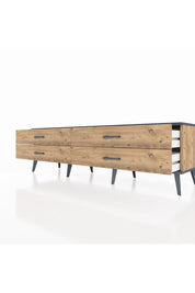 Hyperion TV Ünitesi 4 Çekmeceli  176x44x51 Çam-Antrasit/Çam