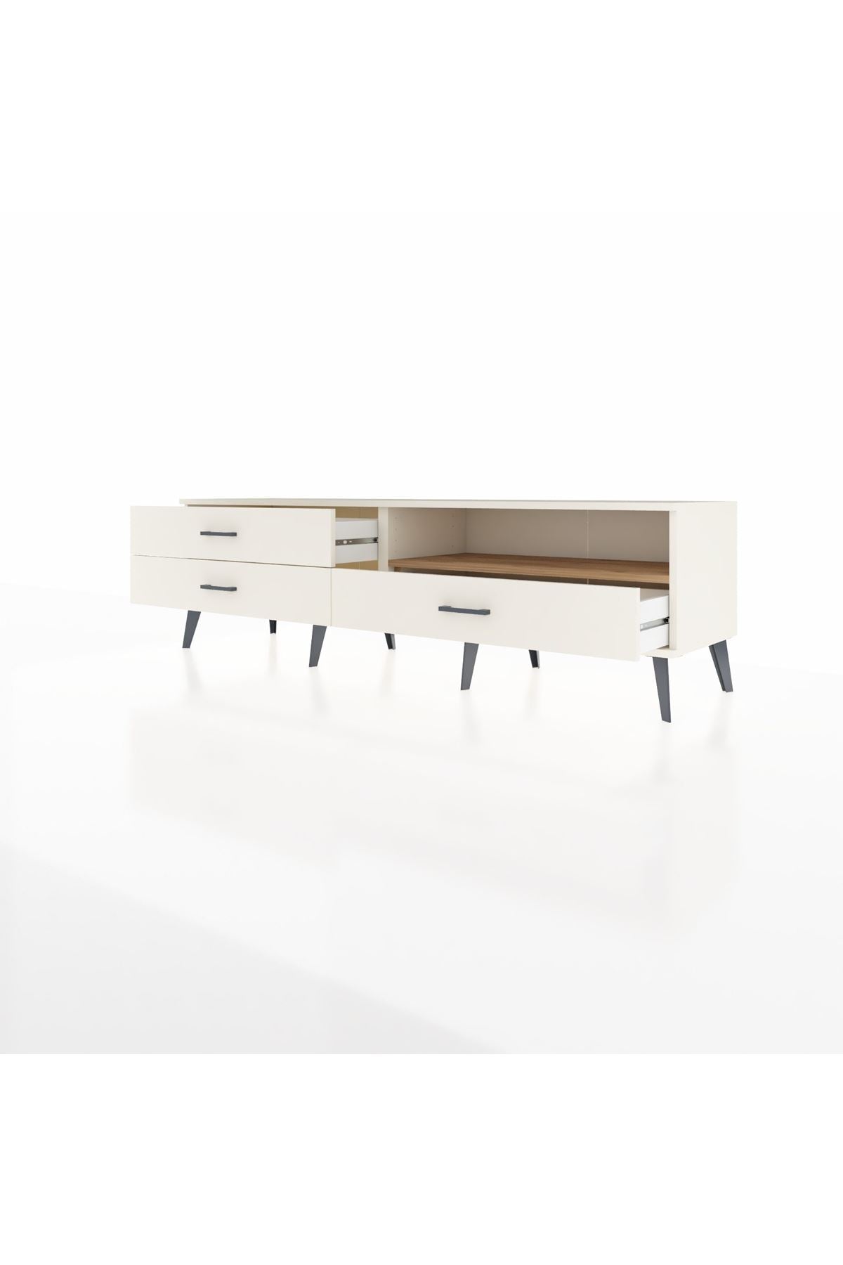 Hyperion TV Ünitesi Tek Raflı 3 Çekmeceli  176x44x51 Aytaşı-Çam/Aytaşı