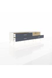 Hyperion TV Ünitesi Tek Raflı 3 Çekmeceli  176x44x51 Aytaşı-Aytaşı/Antrasit