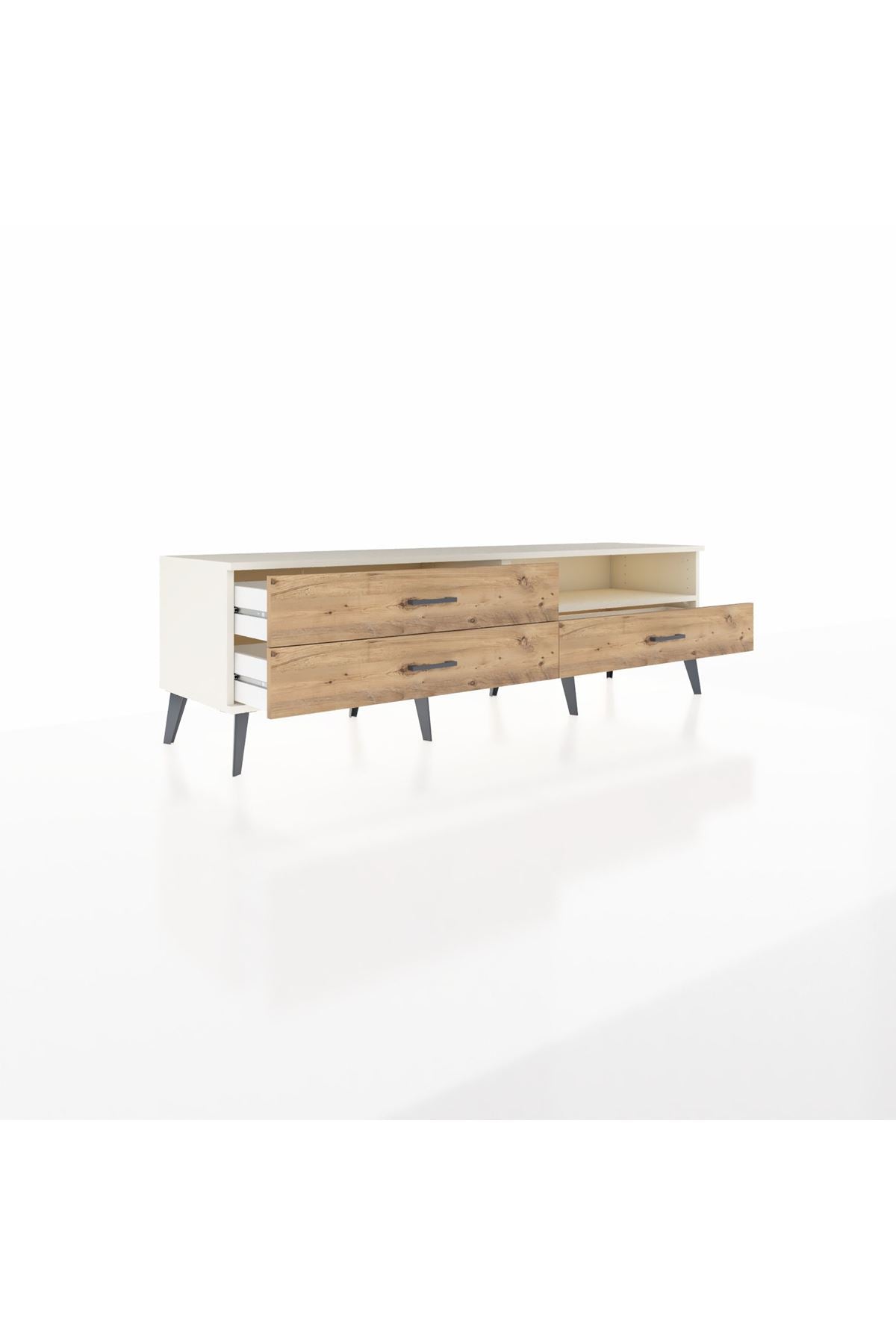 Hyperion TV Ünitesi Tek Raflı 3 Çekmeceli  176x44x51 Aytaşı-Aytaşı/Çam