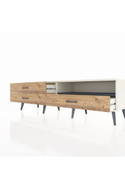 Hyperion TV Ünitesi Tek Raflı 3 Çekmeceli  176x44x51 Aytaşı-Antrasit/Çam