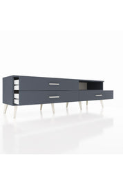 Hyperion TV Ünitesi Tek Raflı 3 Çekmeceli  176x44x51 Antrasit-Antrasit/Antrasit