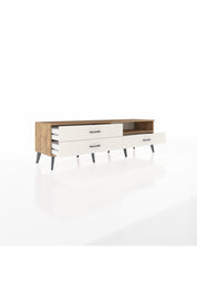 Hyperion TV Ünitesi Tek Raflı 3 Çekmeceli  176x44x51 Çam-Çam/Aytaşı