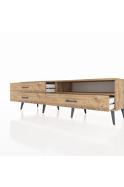 Hyperion TV Ünitesi Tek Raflı 3 Çekmeceli  176x44x51 Çam-Çam/Çam