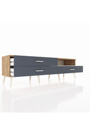 Hyperion TV Ünitesi Tek Raflı 3 Çekmeceli  176x44x51 Çam-Aytaşı/Antrasit