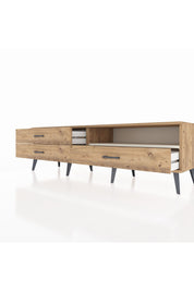 Hyperion TV Ünitesi Tek Raflı 3 Çekmeceli  176x44x51 Çam-Aytaşı/Çam