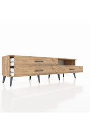 Hyperion TV Ünitesi Tek Raflı 3 Çekmeceli  176x44x51 Çam-Aytaşı/Çam