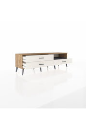 Hyperion TV Ünitesi Tek Raflı 3 Çekmeceli  176x44x51 Çam-Antrasit/Aytaşı