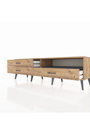 Hyperion TV Ünitesi Tek Raflı 3 Çekmeceli  176x44x51 Çam-Antrasit/Çam