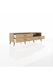 Hyperion TV Ünitesi Tek Raflı 3 Çekmeceli  176x44x51 Çam-Antrasit/Çam