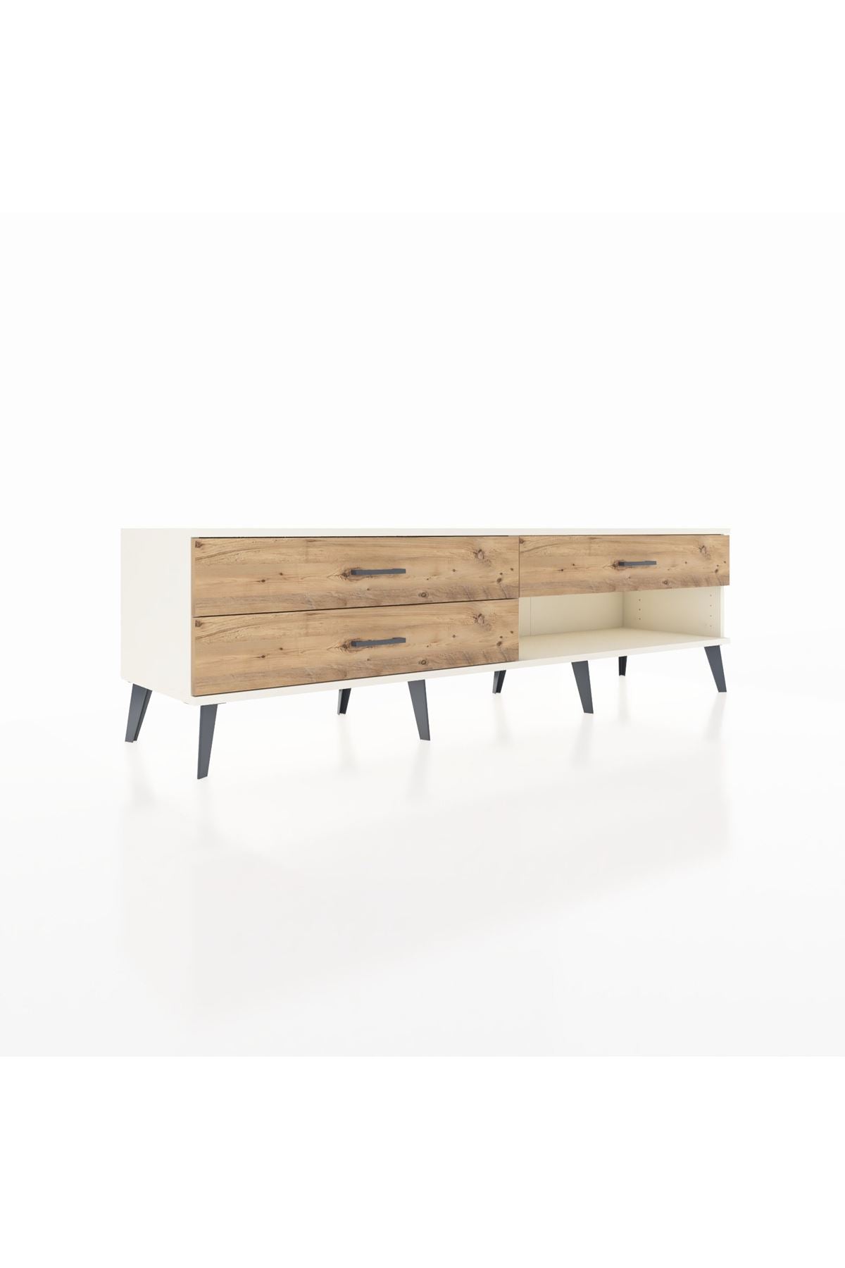 Hyperion TV Ünitesi 3 Çekmeceli  176x44x51 Aytaşı-Aytaşı/Çam