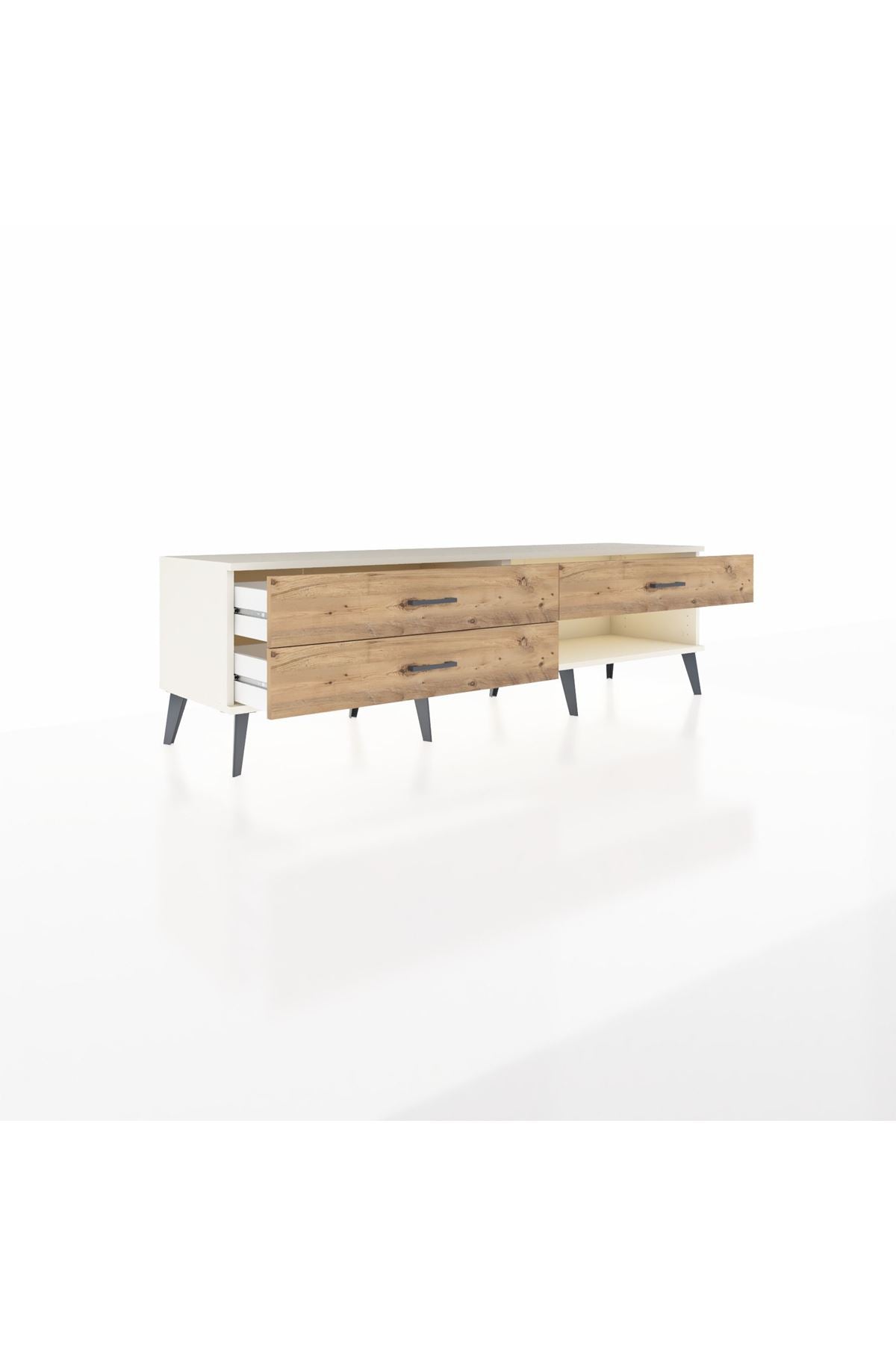 Hyperion TV Ünitesi 3 Çekmeceli  176x44x51 Aytaşı-Aytaşı/Çam