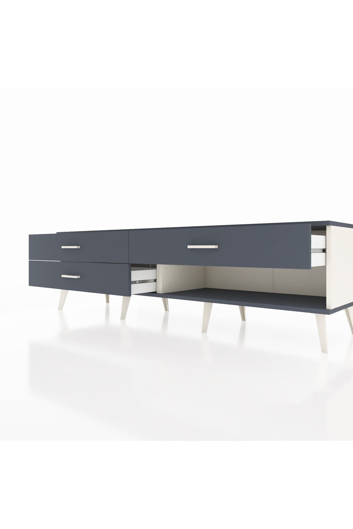 Hyperion TV Ünitesi 3 Çekmeceli  176x44x51 Aytaşı-Antrasit/Antrasit