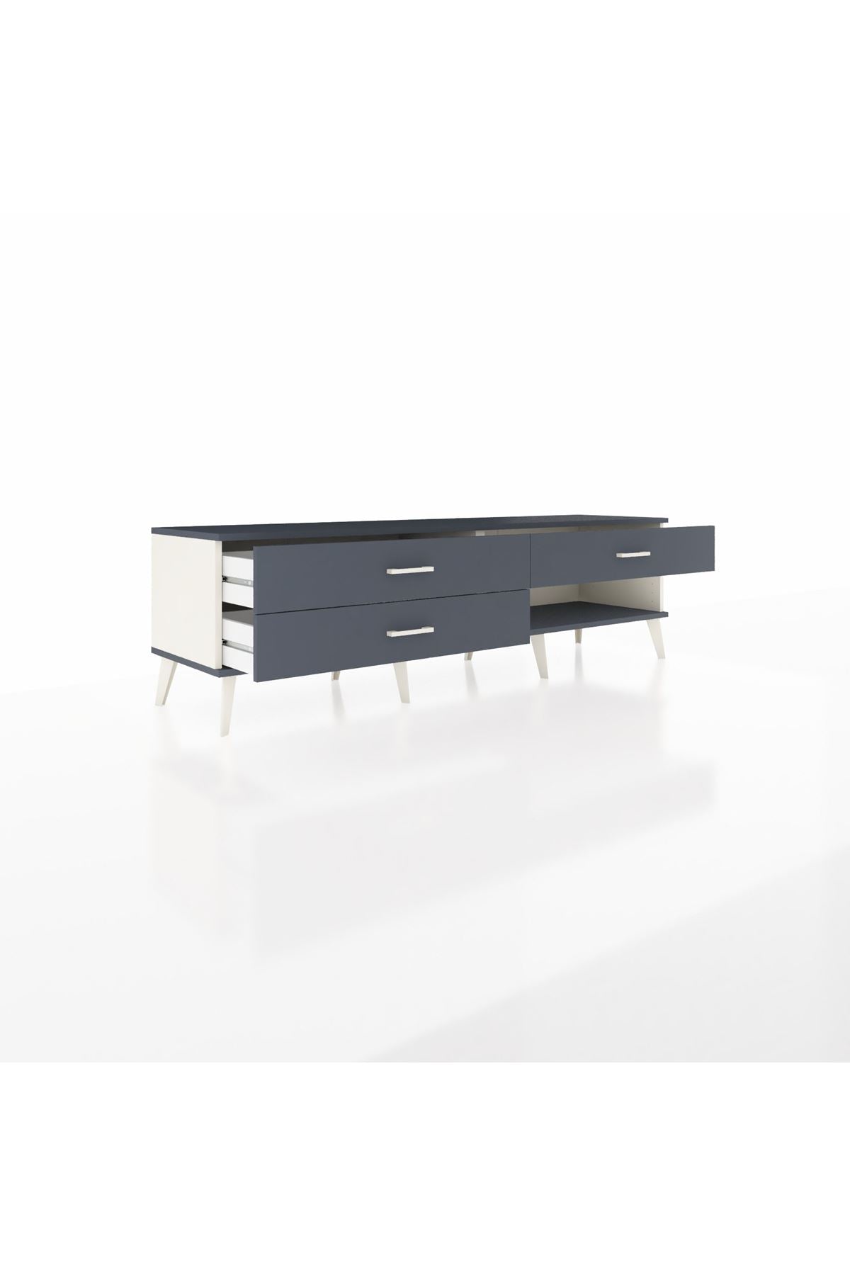 Hyperion TV Ünitesi 3 Çekmeceli  176x44x51 Aytaşı-Antrasit/Antrasit