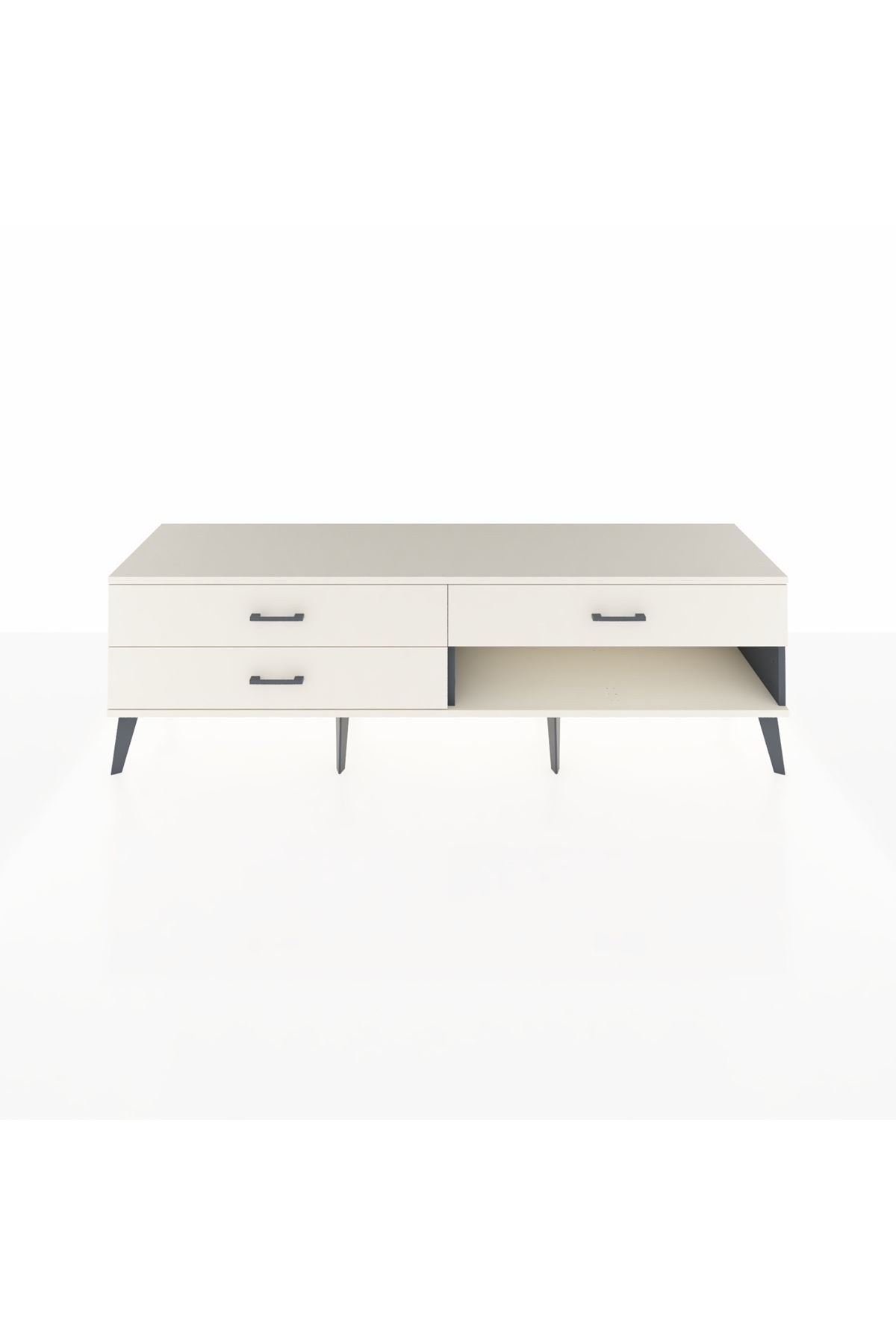 Hyperion TV Ünitesi 3 Çekmeceli  176x44x51 Antrasit-Aytaşı/Aytaşı