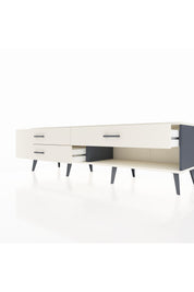 Hyperion TV Ünitesi 3 Çekmeceli  176x44x51 Antrasit-Aytaşı/Aytaşı