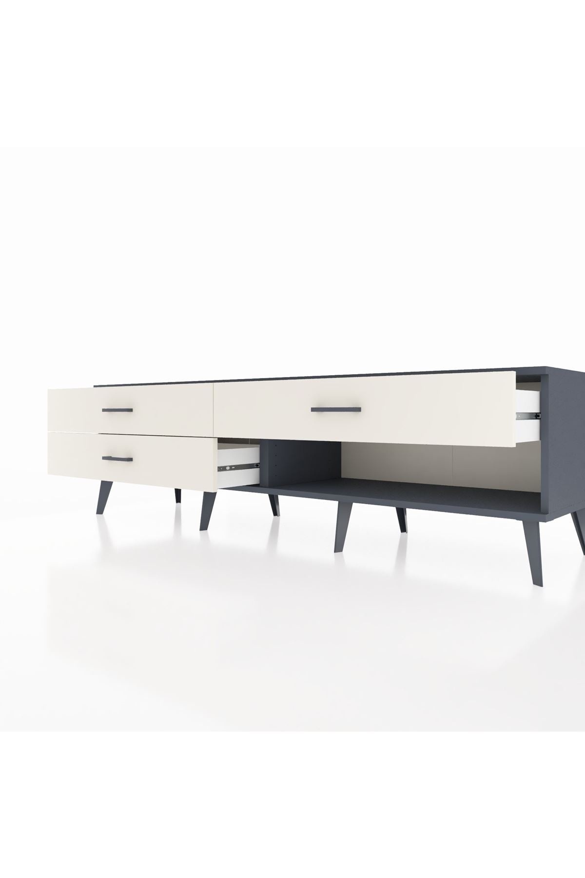 Hyperion TV Ünitesi 3 Çekmeceli  176x44x51 Antrasit-Antrasit/Aytaşı