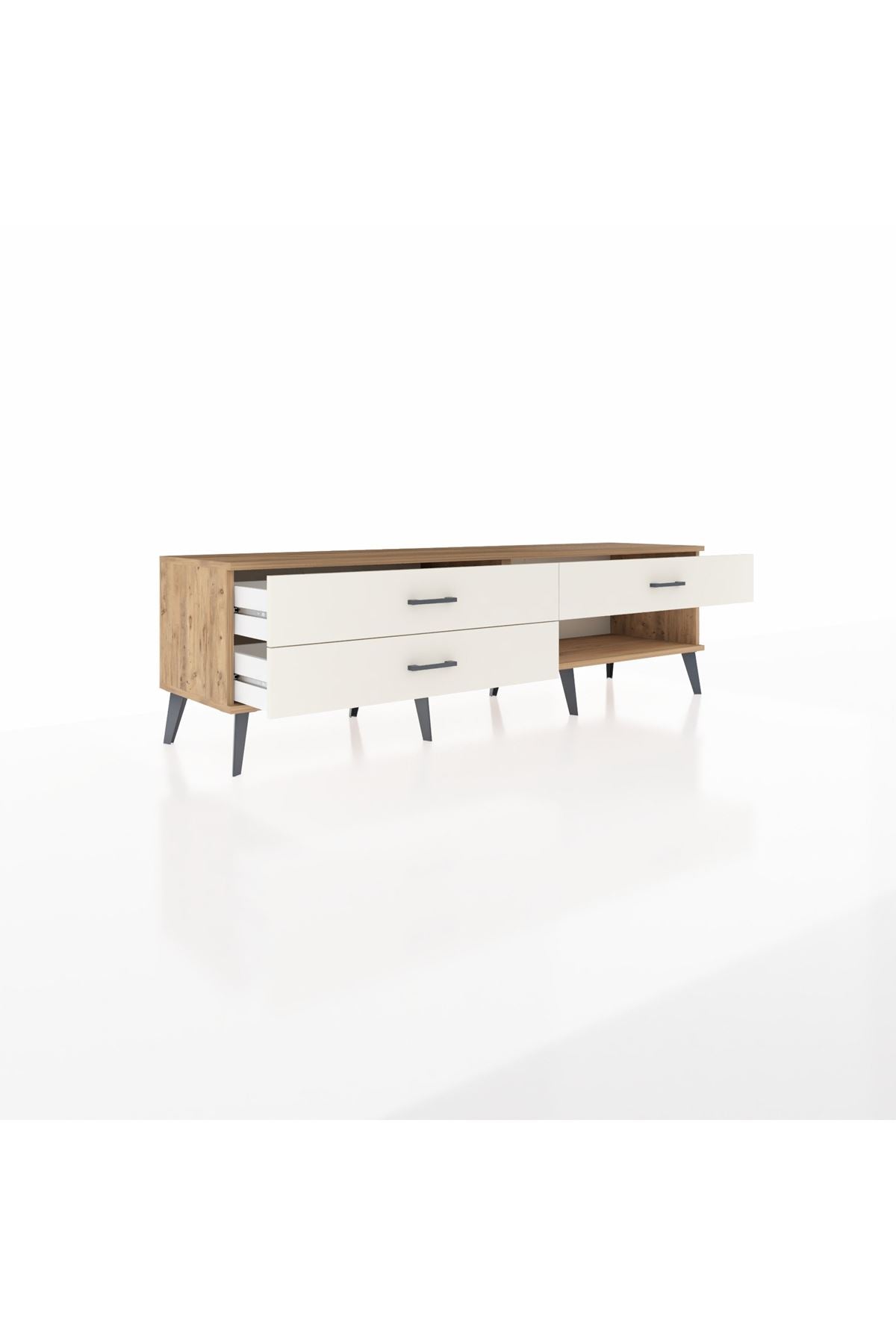 Hyperion TV Ünitesi 3 Çekmeceli  176x44x51 Çam-Çam/Aytaşı