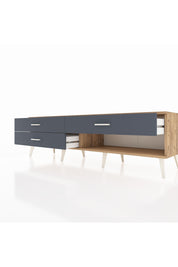 Hyperion TV Ünitesi 3 Çekmeceli  176x44x51 Çam-Çam/Antrasit