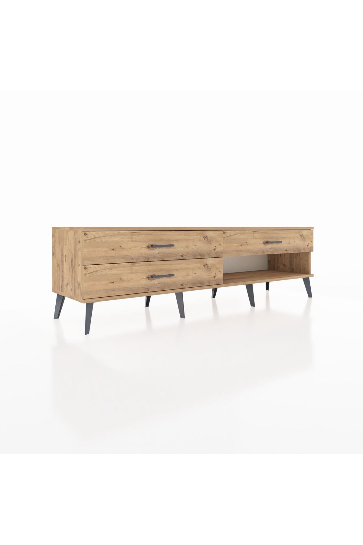 Hyperion TV Ünitesi 3 Çekmeceli  176x44x51 Çam-Çam/Çam