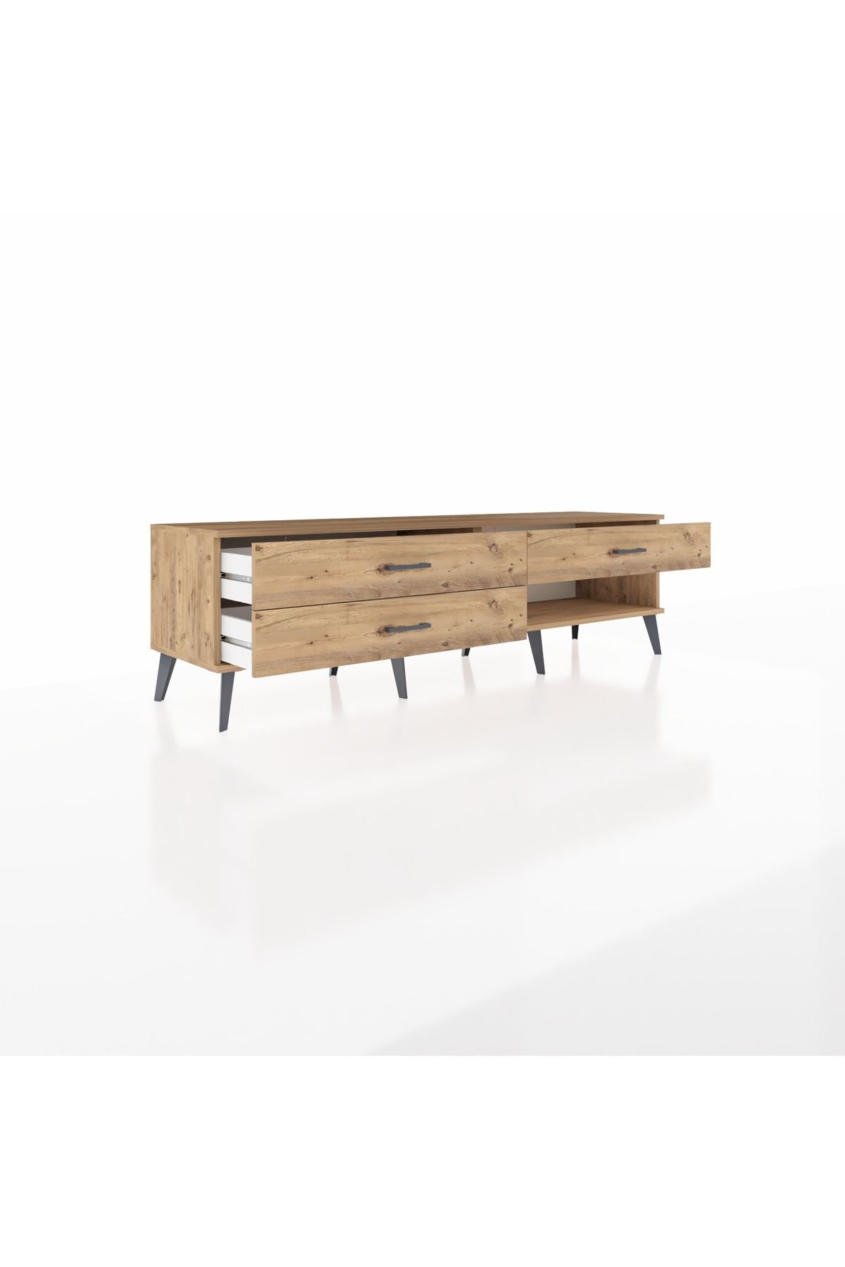 Hyperion TV Ünitesi 3 Çekmeceli  176x44x51 Çam-Çam/Çam