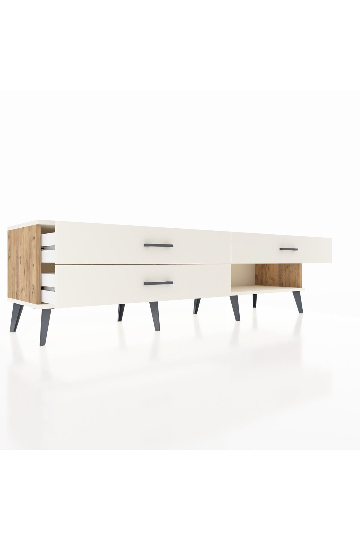 Hyperion TV Ünitesi 3 Çekmeceli  176x44x51 Çam-Aytaşı/Aytaşı