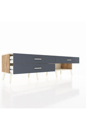 Hyperion TV Ünitesi 3 Çekmeceli  176x44x51 Çam-Aytaşı/Antrasit