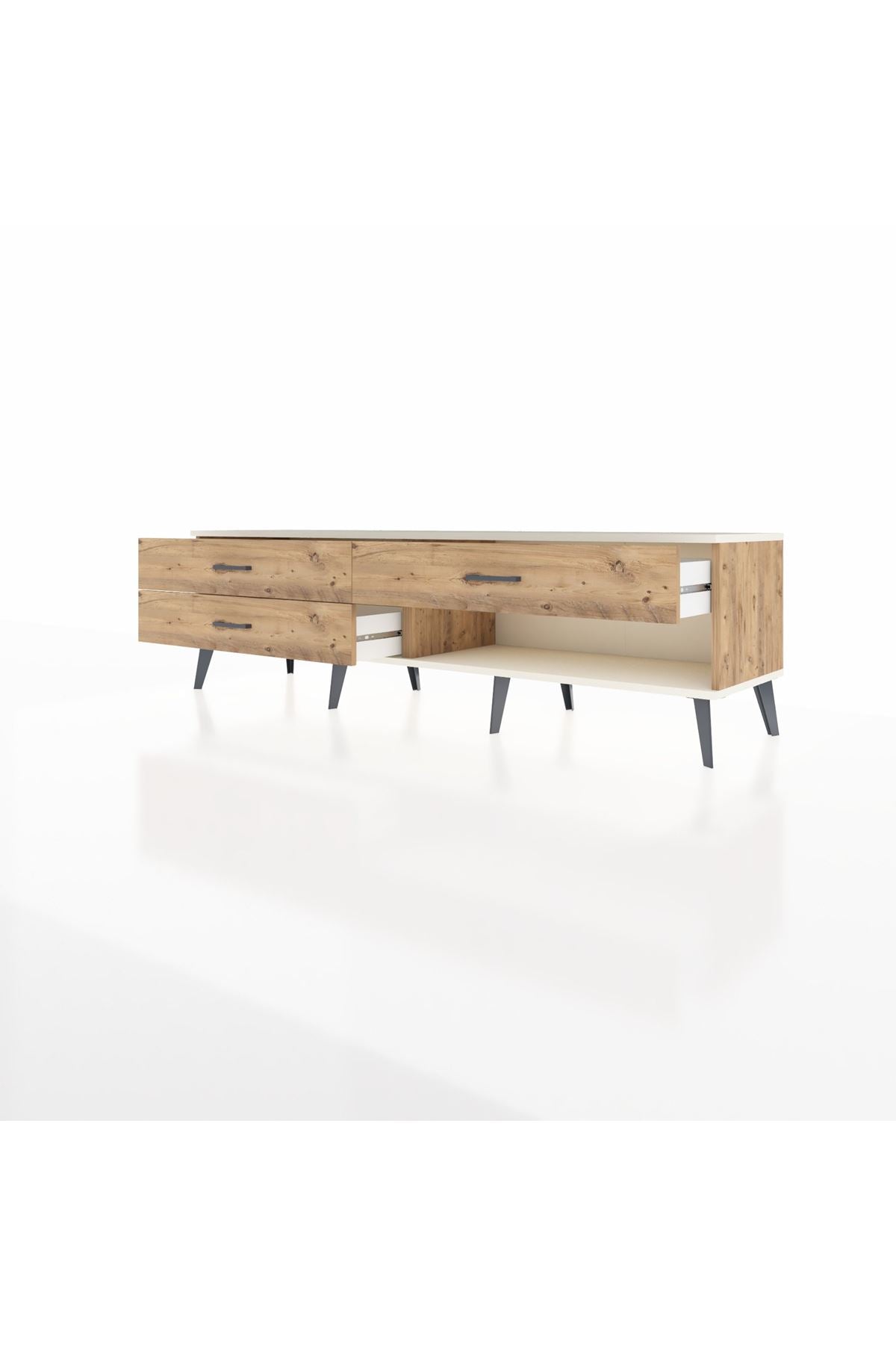 Hyperion TV Ünitesi 3 Çekmeceli  176x44x51 Çam-Aytaşı/Çam