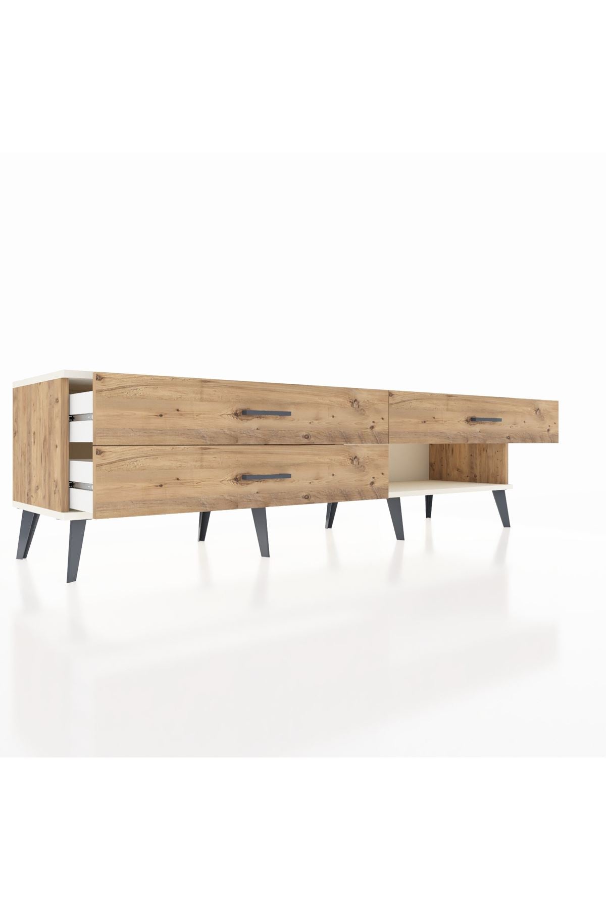 Hyperion TV Ünitesi 3 Çekmeceli  176x44x51 Çam-Aytaşı/Çam