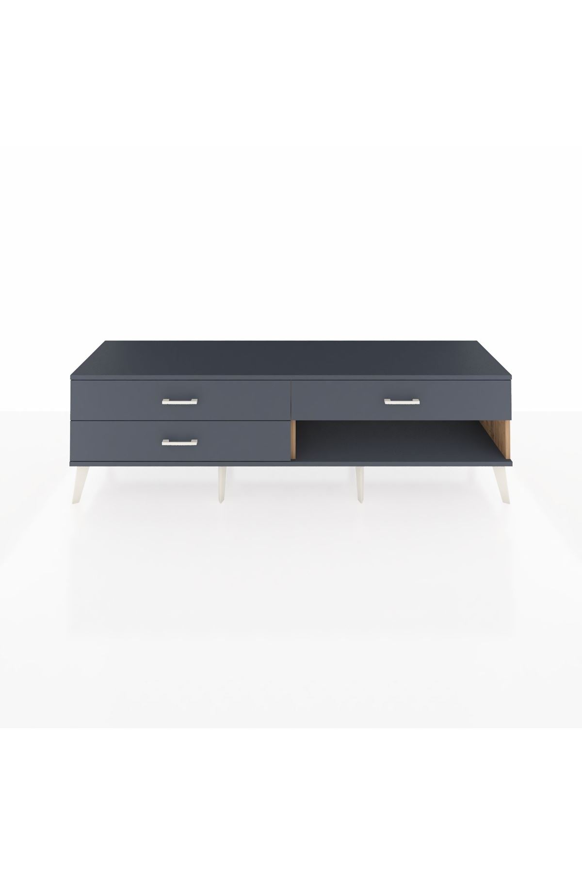 Hyperion TV Ünitesi 3 Çekmeceli  176x44x51 Çam-Antrasit/Antrasit